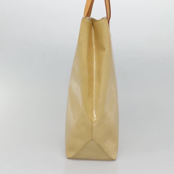 LOUIS VUITTON Monogram Vernis Reade MM Hand Bag Beige M91141 - Picture 4 of 12